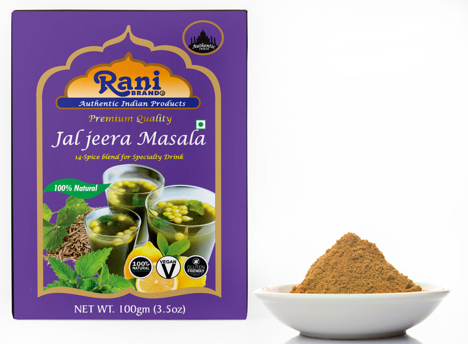 Rani Jal Jeera Masala (14-Spice blend for Spicy Indian Drink) 3.5oz (100g) ~ All Natural | Vegan | No Colors | Gluten Friendly | NON-GMO | Indian Origin
