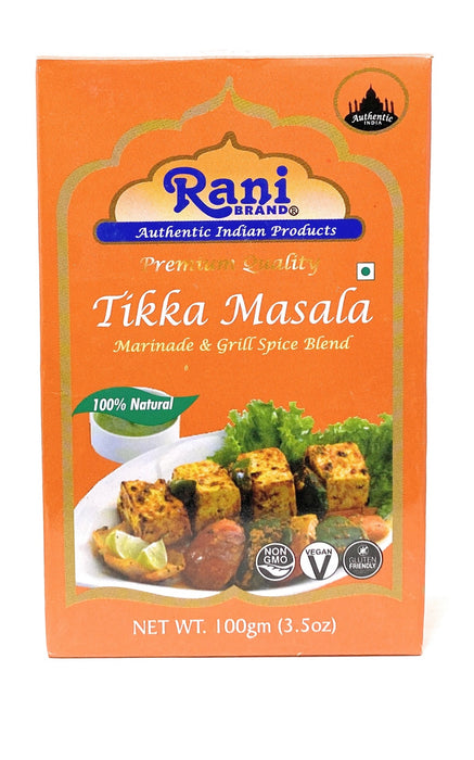 Rani Tikka Masala Indian 7-Spice Blend 3.5oz (100g) ~ All Natural, Salt-Free | Vegan | No Colors | Gluten Friendly | NON-GMO