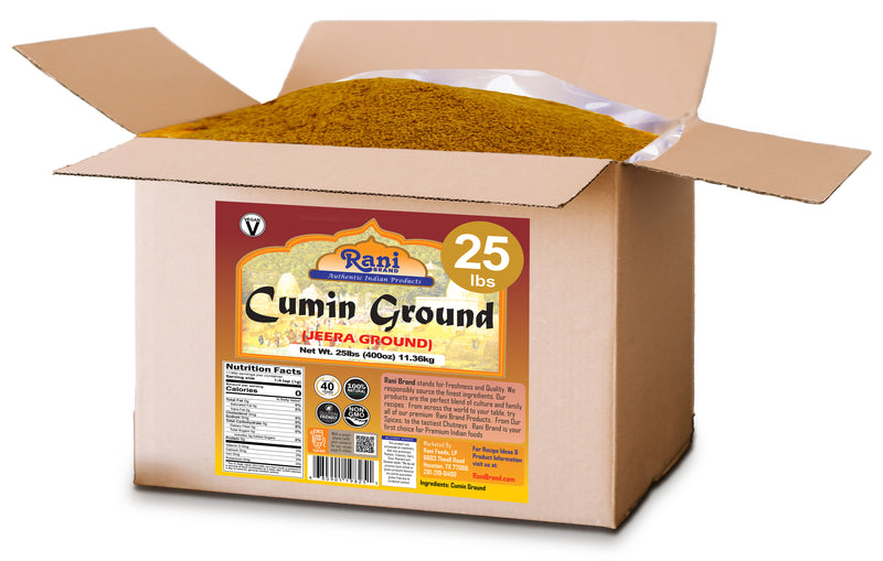 Rani Cumin (Jeera) Powder Spice 400oz (25lbs) 11.36kg Bulk Box ~ All Natural | Vegan | Gluten Friendly | NON-GMO | Indian Origin