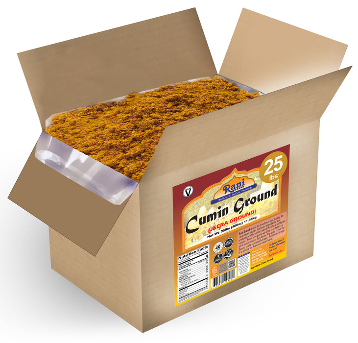 Rani Cumin (Jeera) Powder Spice 400oz (25lbs) 11.36kg Bulk Box ~ All Natural | Vegan | Gluten Friendly | NON-GMO | Indian Origin