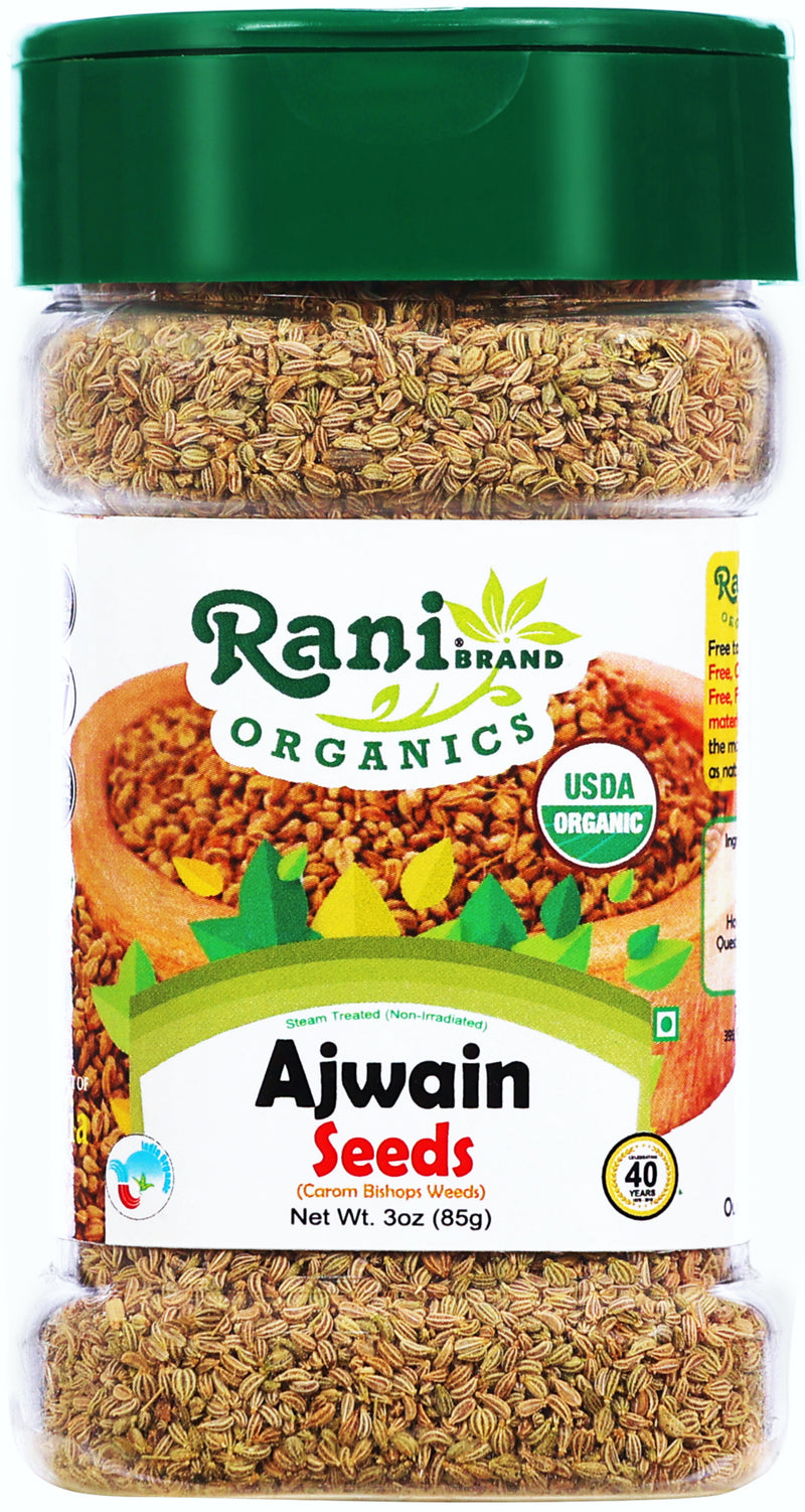 Rani Organic Ajwain Seeds (Carom Bishops Weed) 3oz