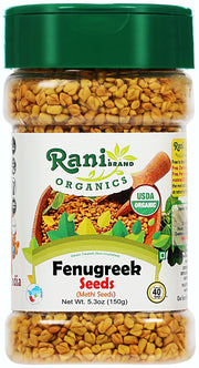 Rani Organic Fenugreek (Methi) Seeds Whole 5.29oz
