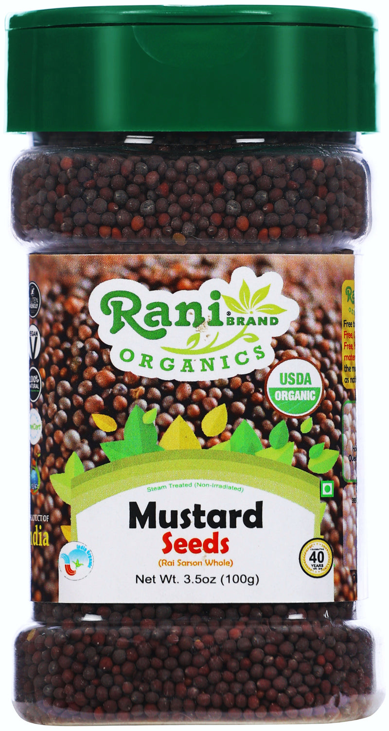 Rani Organic Black Mustard Seeds Whole Spice 3.5oz