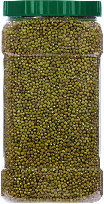 Rani Organic Moong Whole (Whole Mung Beans with Skin) Indian Lentils 64oz (4lbs) 1.81kg Bulk PET Jar ~ All Natural | Vegan | Gluten Friendly | NON-GMO