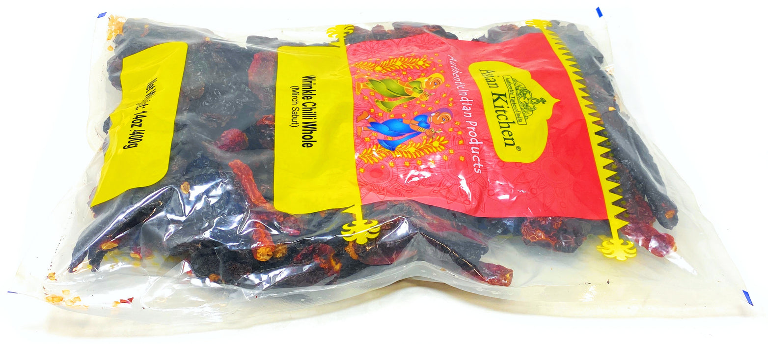 Asian Kitchen Wrinkled Chillies Whole {3 Sizes Available}