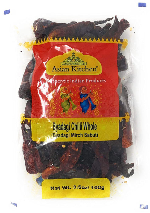 Asian Kitchen (By Rani Brand) Byadagi Chilli Whole Stemless, Indian Chilli 3.5oz (100g) ~ All Natural | Vegan | Gluten Friendly | NON-GMO | Indian Origin