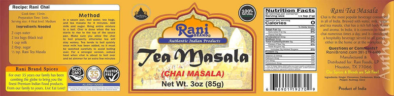 Natural Rani Tea (Chai) Masala & Loose Tea Leaves 