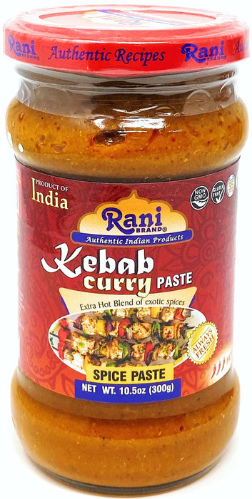 Rani Kebab Masala Paste for Meat Dishes 10.5oz (300g) Glass Jar, Pack of 5+1 FREE ~ No Colors | All Natural | NON-GMO | Vegan | Gluten Free
