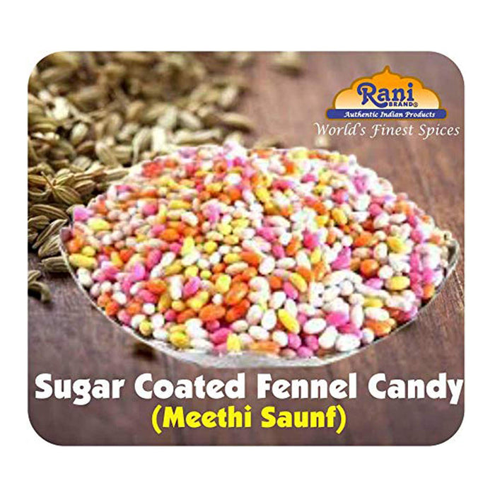 Rani Sugar Coated Fennel Candy 7oz (200g) ~ Indian After Meal Digestive Treat | Vegan | Gluten Friendly | NON-GMO | Indian Origin