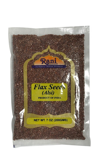 Rani Flax Seeds Whole Raw (Alsi, Linum usitatissimum) 7oz (200g) ~ All Natural | Gluten Friendly | Non-GMO | Vegan | Indian Origin