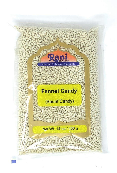 Rani Sugar Coated Fennel Candy 14oz (400g) No Color ~ Indian After Meal Digestive Treat | Vegan | Gluten Friendly | NON-GMO | Indian Origin