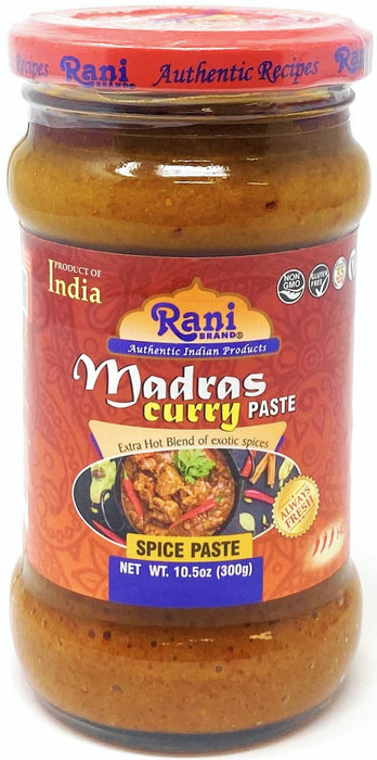 Rani Madras Curry Cooking Spice Paste 10.5oz (300g) Glass Jar, Pack of 5+1 FREE ~ No Colors | All Natural | NON-GMO | Vegan | Gluten Free