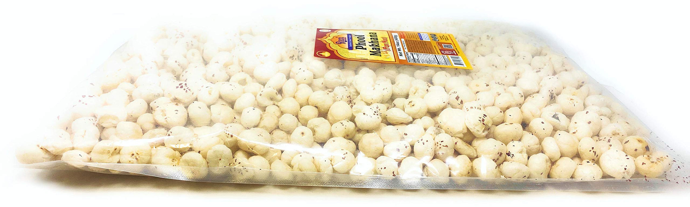 Rani Phool Makhana (Fox Nut / Popped Lotus Seed) 14oz (400g) ~ Plain Raw Uncooked | ~ All Natural | Vegan | No Colors | Gluten Friendly | NON-GMO