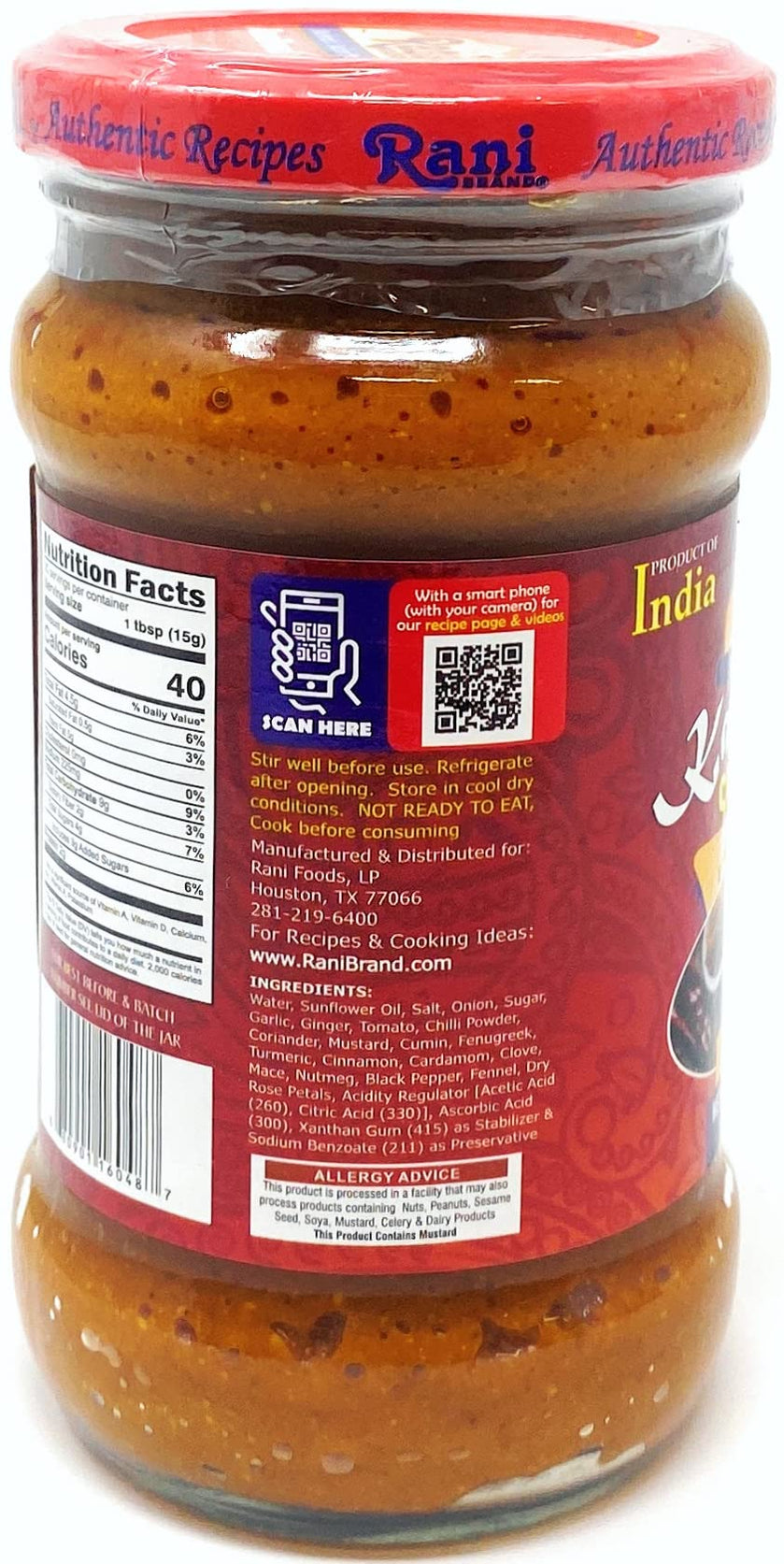 Rani Korma Curry Cooking Spice Paste Kitchen Goods — Rani Brand