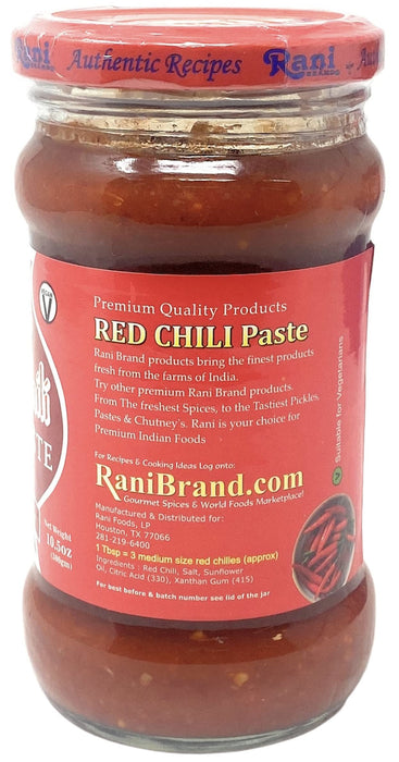 Rani Red Chilli Cooking Paste 10.58oz (300g) Glass Jar ~ Vegan | Gluten Free | NON-GMO | No Colors | Indian Origin