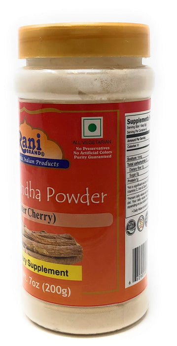 Rani Ashwagandha Root (Winter Cherry) Powder 7oz (200g) ~ All Natural, Salt-Free | Vegan | No Colors | Gluten Friendly