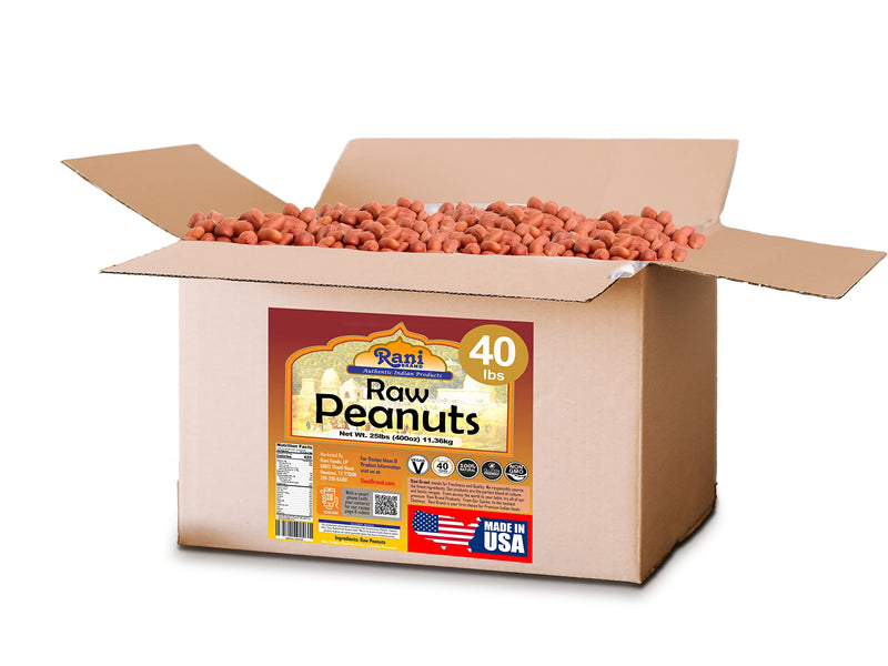 Rani Peanuts, Raw Whole With Skin (uncooked, unsalted) ~ All Natural | Fresh Product of USA ~ Spanish Grade Groundnut / Redskin {9 Sizes Available}