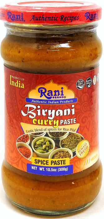 Rani Biryani Masala Curry Paste (Cooking Spice Paste for Indian Rice Dishes, Pullao / Pilau) 10.5oz (300g) Glass Jar, Pack of 5+1 FREE ~ All Natural
