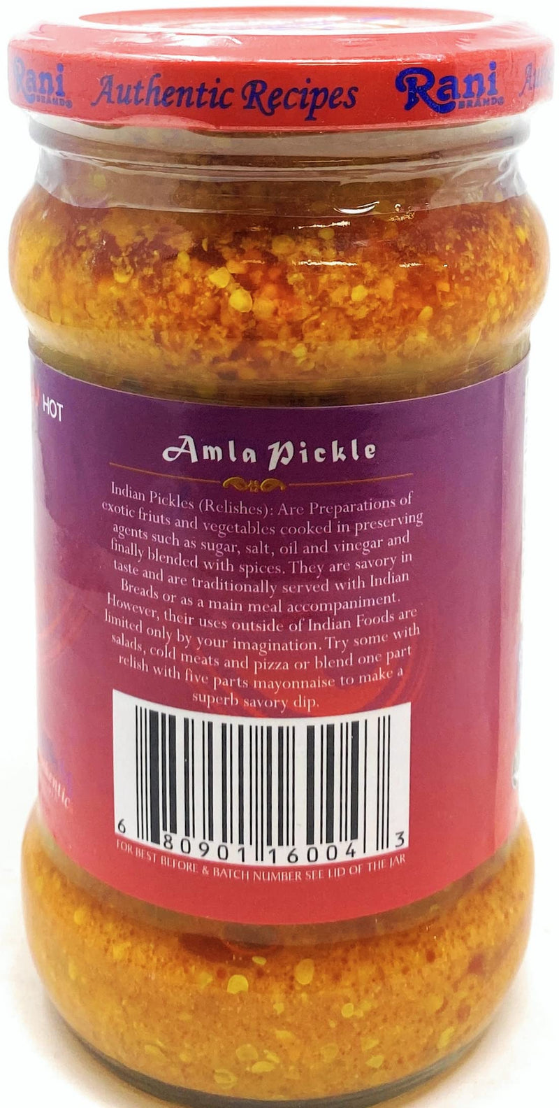 10.5oz Rani Amla Pickle (Spicy Gooseberry Relish with Spices)