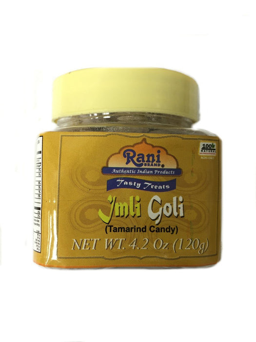 Rani Imli Goli (Tamarind Candy) 4.2oz (120g) PET Jar ~ All Natural | Vegan | Gluten Friendly | NON-GMO | Indian Origin & Taste