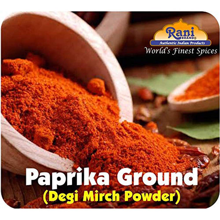 Rani Paprika (Deggi Mirch, Low Heat) Spice Powder, Ground 3oz (85g) PET Jar ~ All Natural, Salt-Free | Vegan | No Colors | Gluten Friendly | NON-GMO | Indian Origin