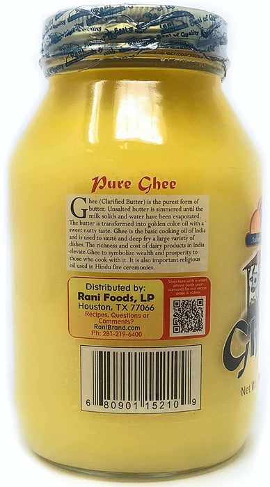 Rani Ghee Pure & Natural from Grass Fed Cows (Clarified Butter) 32oz ( —  Rani Brand Factory Store
