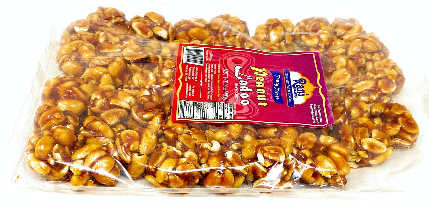 Rani Peanut Ladoo (Round Peanut Brittle Candy) 7oz (200g) x Pack of 2 ~ All Natural | Vegan | No colors | Gluten Friendly | Indian Origin