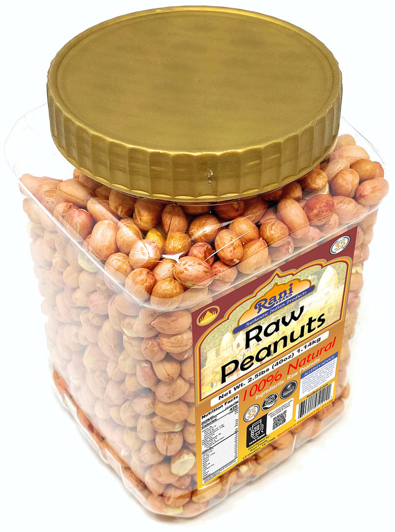 Rani Peanuts, Raw Whole With Skin (uncooked, unsalted) ~ All Natural | Fresh Product of USA ~ Spanish Grade Groundnut / Redskin {9 Sizes Available}
