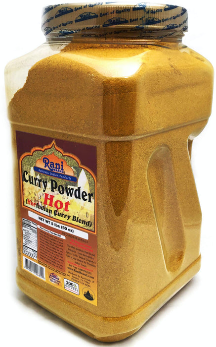 Rani Curry Powder Hot Natural 11-Spice Blend 5lbs (80oz) Bulk ~ Salt Free | Vegan | Gluten Friendly | NON-GMO
