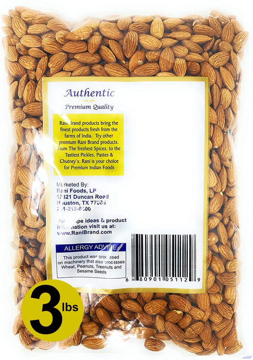 Rani Almonds Whole Raw {4 Sizes Available}