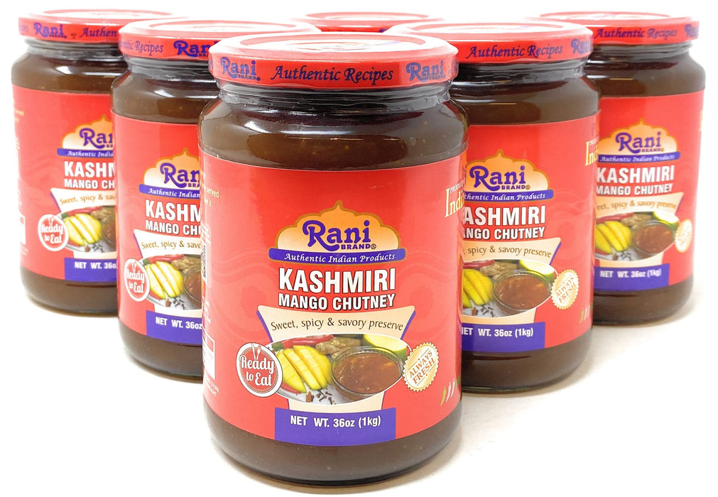 Delicious 1kg Glass Jar Rani Kashmiri Mango Chutney 