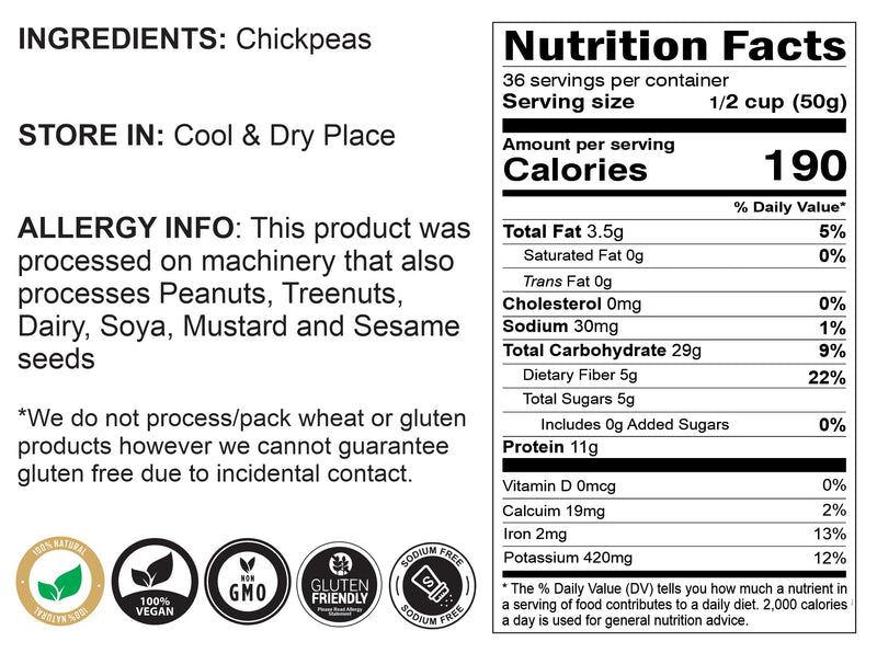 Asian Kitchen Chana Besan - Chickpeas Flour, Gram 4lb (64oz) ~ All Natural | Vegan | Gluten Friendly | NON-GMO | Indian Origin