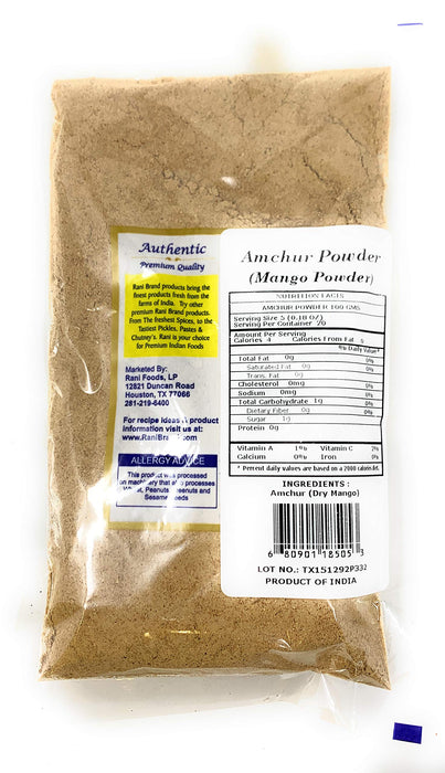 Rani Amchur (Mango) Ground Powder Spice 3.5oz (100g) ~ All Natural | Gluten Friendly | Vegan | NON-GMO | No Salt or Fillers | Indian Origin
