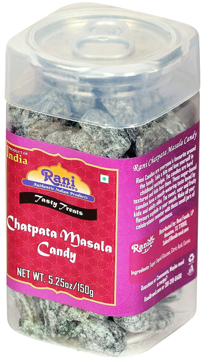Rani Chatpata Masala Candy 5.25oz (150g) Vacuum Sealed, Easy Open Top, Resealable Container ~ Indian Tasty Treats | Vegan | Gluten Friendly | NON-GMO
