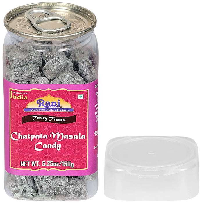 Rani Chatpata Masala Candy 5.25oz (150g) Vacuum Sealed, Easy Open Top, Resealable Container ~ Indian Tasty Treats | Vegan | Gluten Friendly | NON-GMO