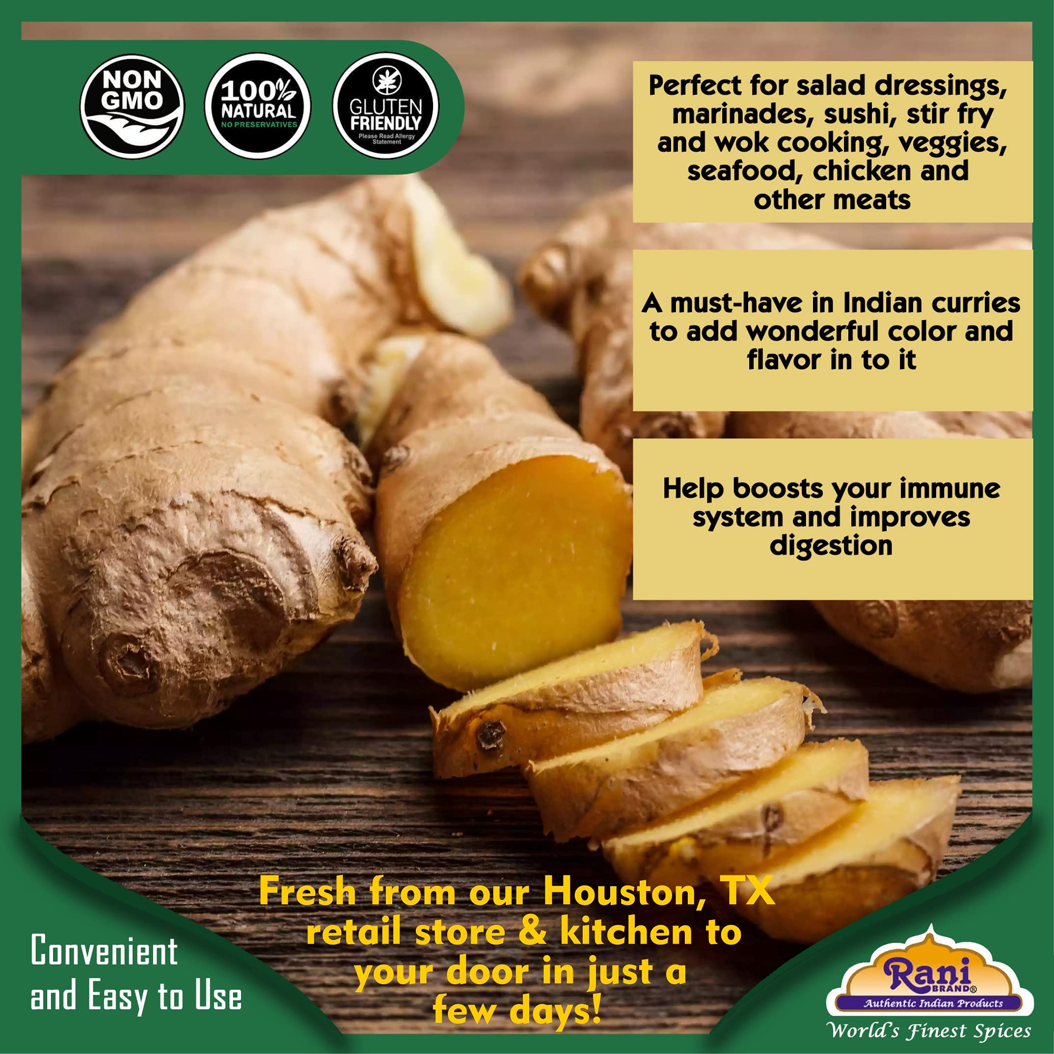 Fresh Ginger Root - By Rani Brand 7oz | Rani Brand — Rani Brand