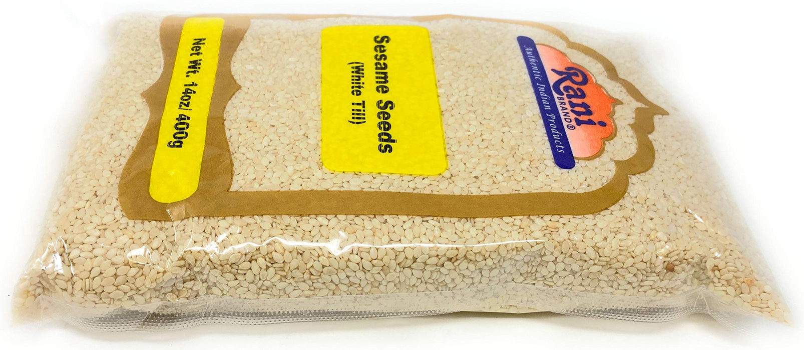 Rani Sesame Seeds White (Till) 14oz (400gm) ~ All Natural | Gluten Free Ingredients | NON-GMO | Vegan | Indian Origin