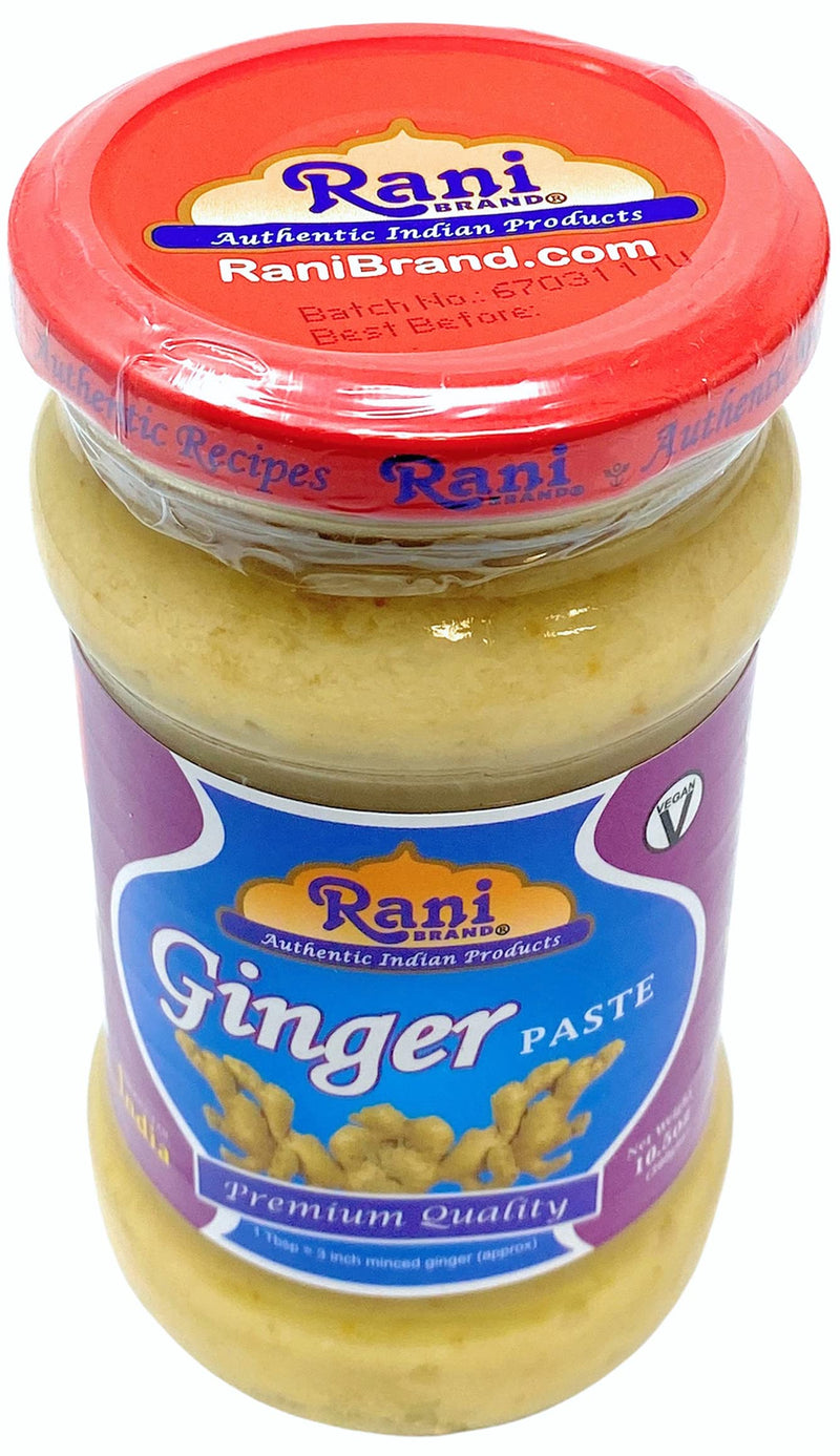 Rani Ginger Cooking Paste 10.5oz (300g) Glass Jar ~ Vegan | Gluten Free | NON-GMO | No Colors | Indian Origin