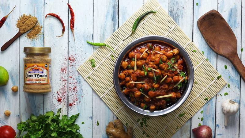 Rani Chana Masala (Garbanzo Curry 15-Spice Blend) 20oz (1.25lbs) 567g PET Jar ~ All Natural | Vegan | No Colors | Gluten Friendly | NON-GMO | Indian Origin