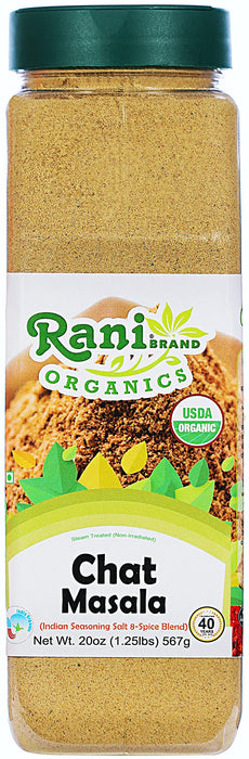 Rani Brand Authentic Indian Products - Organic Chat Masala, 8-Spice Seasoning Salt - 20oz (1.25lbs)