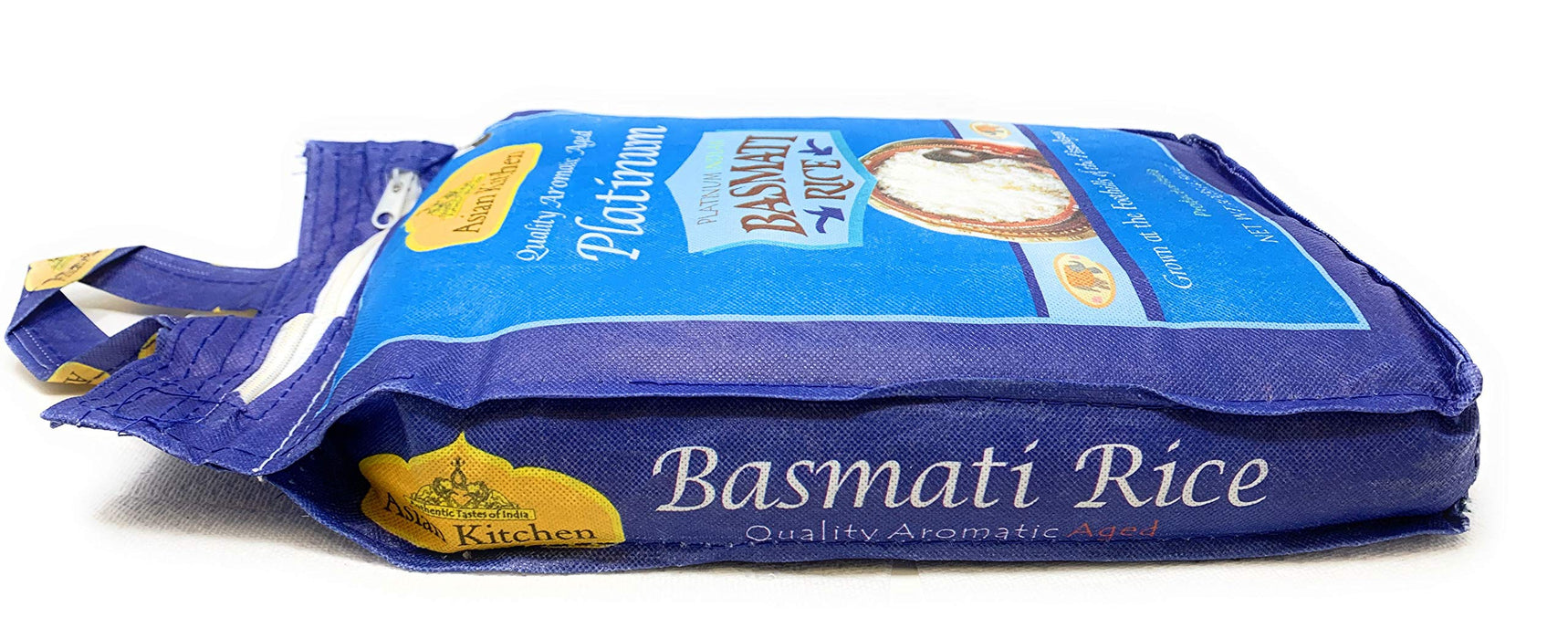 Asian Kitchen Platinum White Basmati Rice Extra Long Aged 10lbs (4.54kg) ~ All Natural | Vegan | Gluten Friendly | Indian Origin