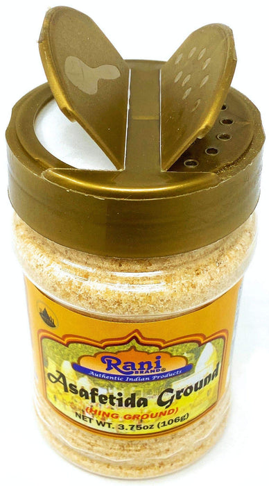 Rani Asafetida (Hing) Ground 3.75oz (106g) PET Jar ~ Natural | Salt Free | Vegan | NON-GMO | Best for Onion Garlic Substitute