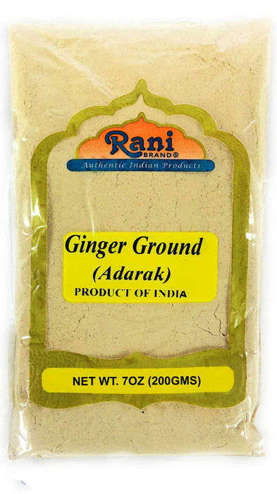 Rani Ginger (Adarak) Powder Ground, Spice 7oz (200g) ~ Natural | Vegan | Gluten Friendly | NON-GMO | Indian Origin