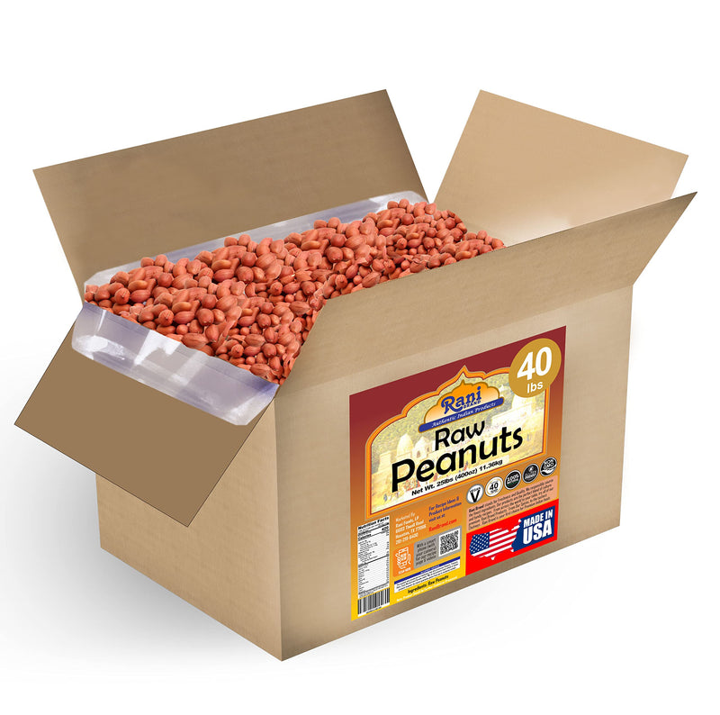 Rani Peanuts, Raw Whole With Skin (uncooked, unsalted) ~ All Natural | Fresh Product of USA ~ Spanish Grade Groundnut / Redskin {9 Sizes Available}
