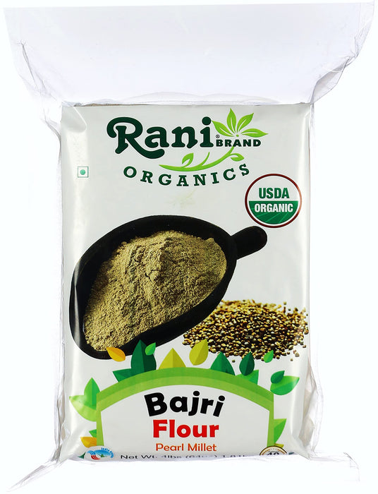 Rani Organic Bajri Flour (Pearl Millet) 64oz (4lbs) 1.81kg Bulk ~ All Natural | Gluten Friendly | NON-GMO | Indian Origin | USDA Certified Organic