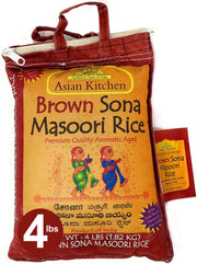 Rani Asian Kitchen Brown Sona Masoori Aged Rice 4lb