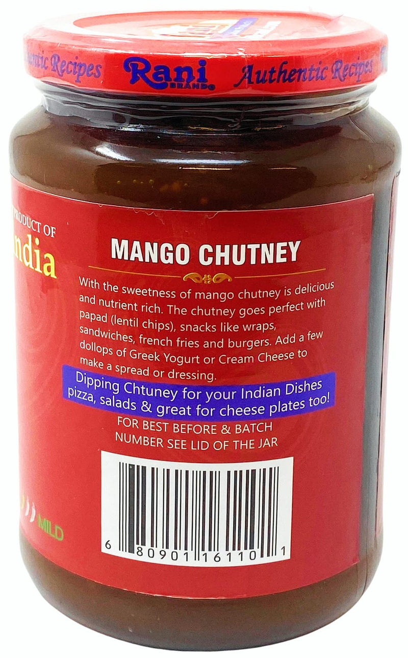 Rani Major Grey Mango Chutney (Indian Preserve) 36oz (2.2lbs) 1kg Value Pack, Glass Jar, Ready to eat, Vegan ~ Gluten Free, All Natural, NON-GMO