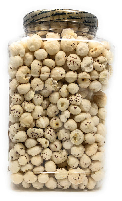 Rani Phool Makhana (Fox Nut / Popped Lotus Seed) 9.4oz (270g) PET Jar ~ Plain Raw Uncooked | ~ All Natural | Vegan | Gluten Friendly | NON-GMO