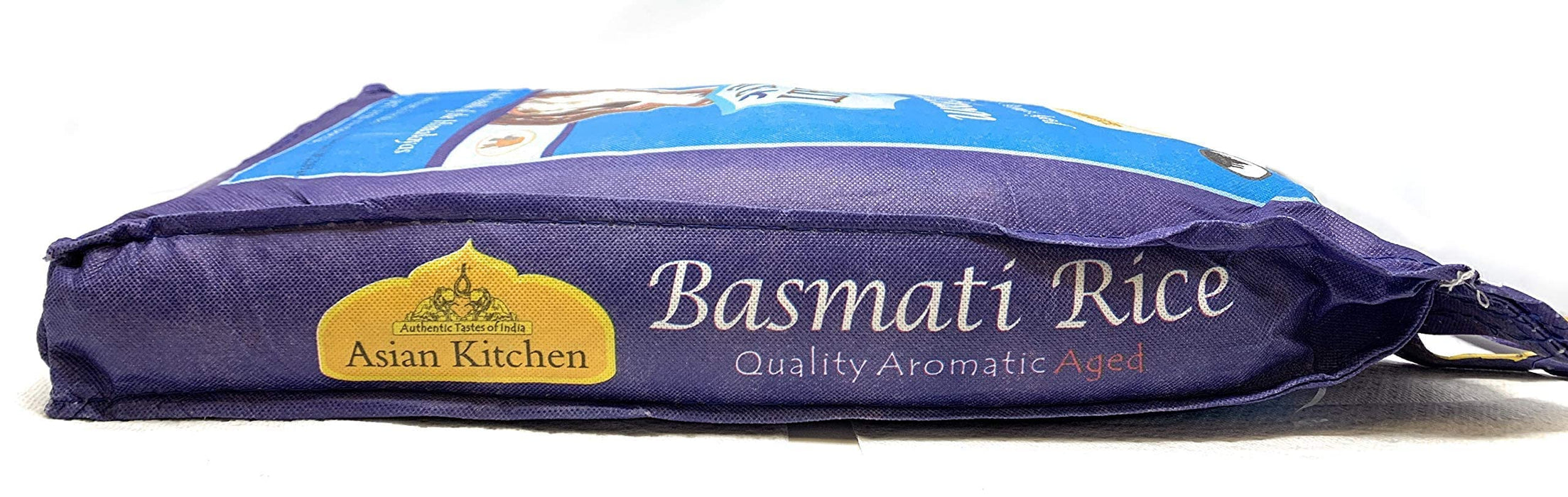 Asian Kitchen Platinum White Basmati Rice Extra Long Aged 40lbs (18.18kg) ~ All Natural | Gluten Friendly | Vegan | Indian Origin | Export Quality
