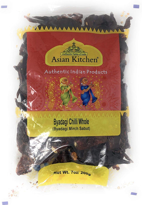 Asian Kitchen (By Rani Brand) Byadagi Chilli Whole Stemless, Indian Chilli 7oz (200g) ~ All Natural | Vegan | Gluten Friendly | NON-GMO | Indian Origin